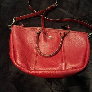 Coach Red bag.  Used once.